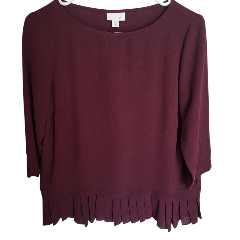J. Jill Women's Burgundy Top